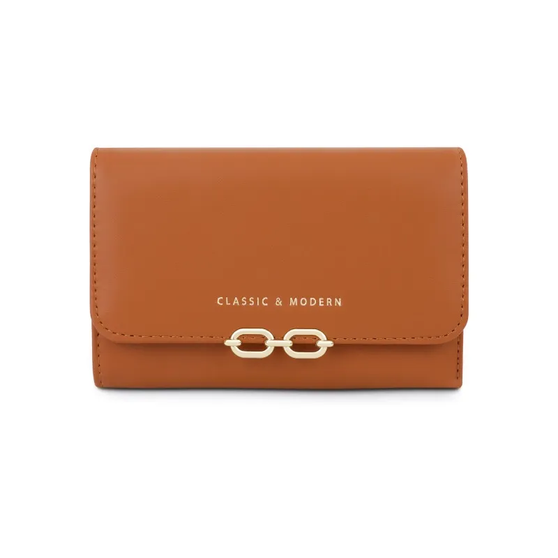 Portafoglio porta carte a tre ante ultra sottile da donna delle migliori marche