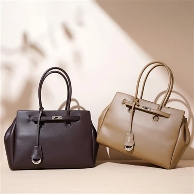Borsa tote strutturata con scomparti